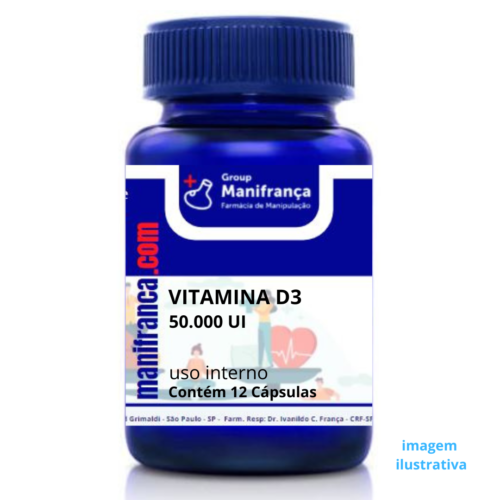 VITAMINA D3 50.000UI 12 CÁPSULAS