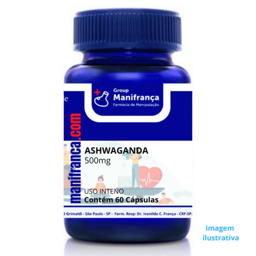 ASHWAGANDA 500MG 60 CÁPSULAS